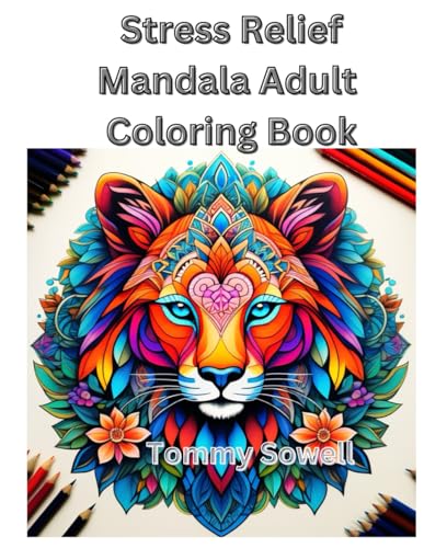 Stress Relief Mandala Adult Coloring Book von Independently published